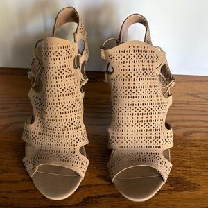 Elegant Tan Cutout Sandals for Women